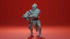 Vanguard Charger – Sci-Fi Shock Trooper 3D Printer Model