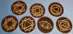 Chakra Symbol Coasters 3D Printer Model