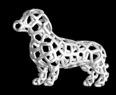 Voronoi DachsHund 3D Printer Model