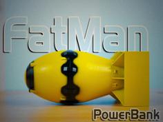 Fat Man Power Bank Bluetooth Speaker 3D Printer Model