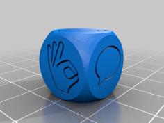 (Boardgame) Activity Dice 3D Printer Model