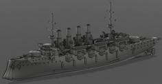 Armored Cruiser HMS Steadfast [Fictional] 3D Printer Model