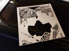 Laser Cut Wedding Stencil (Gift)