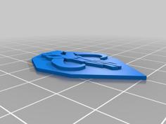 Mandalorian Skull Necklace Pendant 3D Printer Model