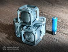 Scifi Box Sphere Container 3D Printer Model