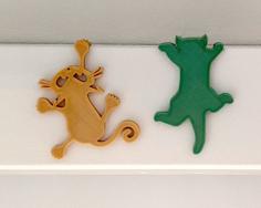 Hanging Cats (2 Designs) 3D Printer Model