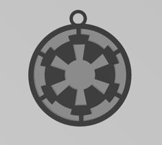 Star Wars Galactic Empire Emblem Keychain 3D Printer Model