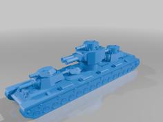 KV-6 Behemoth – Fictional Superheavy Tank 3D Printer Model