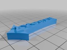 Height Chart Markers 3D Printer Model