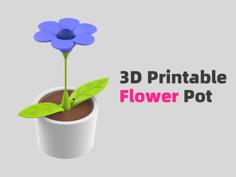 3D Printable Flower Pot 3D Printer Model