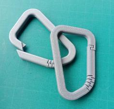 Quadrangular Carabiner Mousqueton Mosquetón2 3D Printer Model