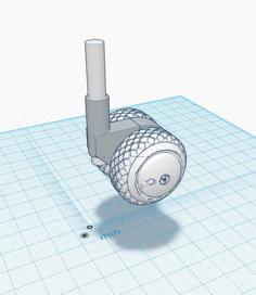 Robot V Rear Caster 3D Printer Model