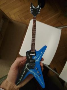 Dime From Hell Mini Guitar Model 3D Printer Model