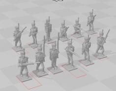 1-100 French 1812 Napoleonic Soldiers 3D Printer Model