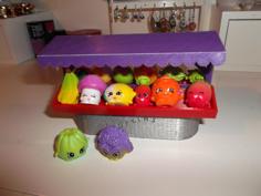 Fruits And Vegetables Stall For Shopkins 3D Printer Model