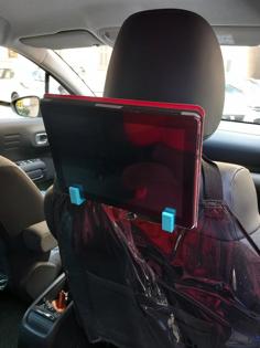 Tablet Holder For Car Seat Headrest 3D Printer Model