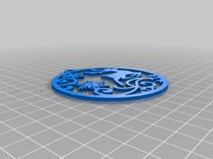 Christmas Deer Decoration (thick) 3D Printer Model