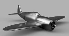 P-47 Razrback 3D Printer Model