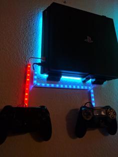 PS4 Pro Wall Mount 3D Printer Model