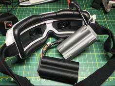 Minimalistic Case For Diy 2S 18650 Fpv Goggle Batteries 3D Printer Model