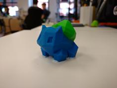 Color Low-Poly Bulbasaur 3D Printer Model