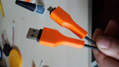 USB Cable Protector 3D Printer Model