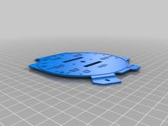 Subaru Sambar MPH Speedometer Plate 3D Printer Model