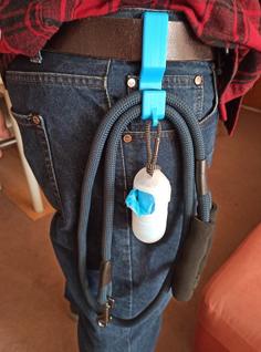 Poop Bag And Leash Belt Holder 3D Printer Model