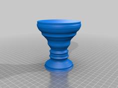 Customizable Chalice Lathe 3D Printer Model