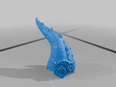 Headset Horns With Roses 3D Printer Model