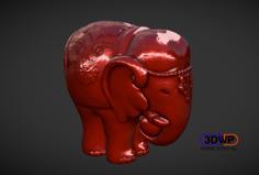 Elephant Sculpture 3D Printer Model