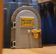 Playmobil Castle Door (85mm X 55mm) With Sign 3D Printer Model