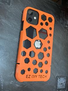 IPhone 11 Case With Hexagons 3D Printer Model