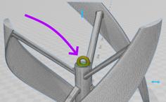 Vertical Axis Turbine (with Ring) 3D Printer Model