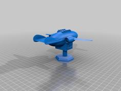 Steampunk Union Airship 3D Printer Model