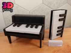 Clicky Piano Fidget 3D Printer Model