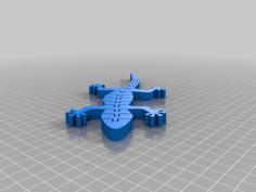 Flexi Gecko 3D Printer Model