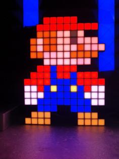 Mario Pixel Lamp V.2 3D Printer Model