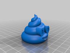 Poop Toilet Stud Cover 3D Printer Model