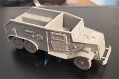 German World War 2 Personnel Vehicle Toy 3D Printer Model