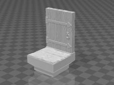 Basic Dwarven Mines Door (Dungeon Blocks Compatible) 3D Printer Model