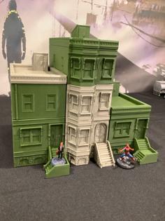 NY Brownstone 28mm Wargaming Remix 3D Printer Model