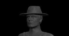 Terence Hill Bust 3D Printer Model