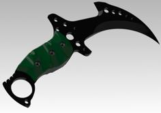 Karambit Knife Resident Evil Style 3D Printer Model