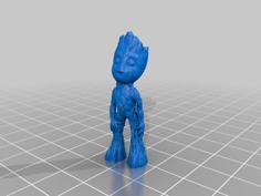 Baby Groot Key Chain 3D Printer Model