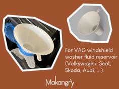 The VAG Windshield Washer Fluid Reservoir Funnel 3D Printer Model