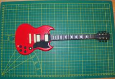 Gibson SG Mini Guitar Model 3D Printer Model