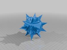 SCULPTED STELLATED ICOSAHEDRON 1 3D Printer Model