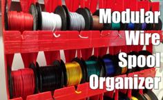 Modular Wire Spool Organizer 3D Printer Model