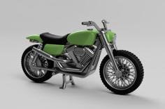 Harley Davidson Scrambler 3D Printer Model